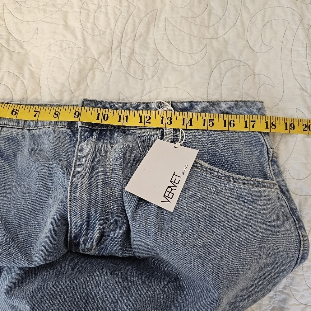 Vervet Lindsey 90's Vintage Loose Fit Blue Denim Jeans Size 32 NWT - Picture 7 of 8